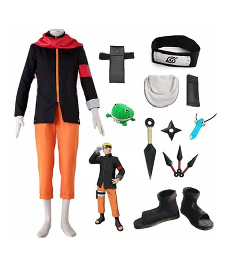 Naruto : Naruto Ensemble Complet Costume Cosplay Acheter Pas Cher